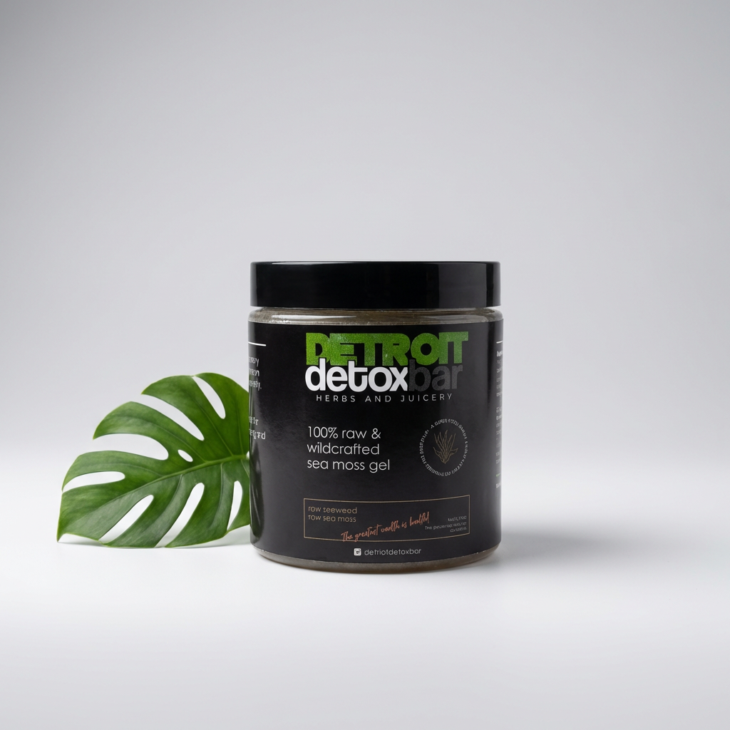 Detroit Detox Bar 100% raw and wildcrafted sea moss gel